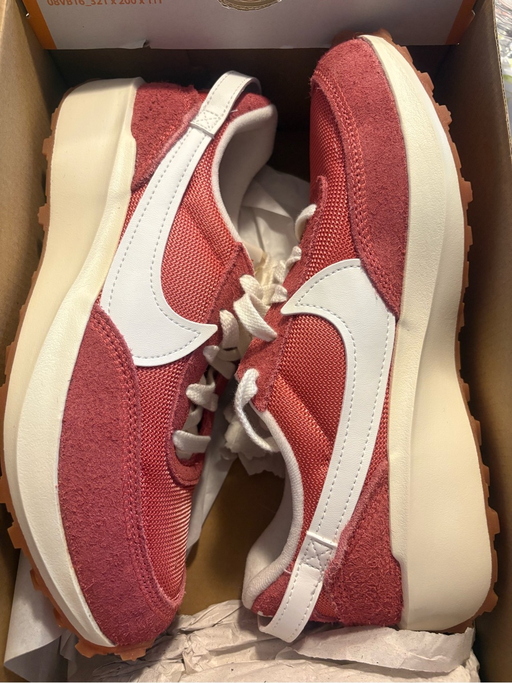 BRAND NEW! Nike Rose Pink Suede & Mesh Low-Top Sneakers with White Swoosh